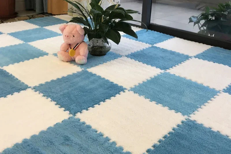 Tapis puzzle moelleux pour enfant — dalles à assembler - Nesty (vue 12)