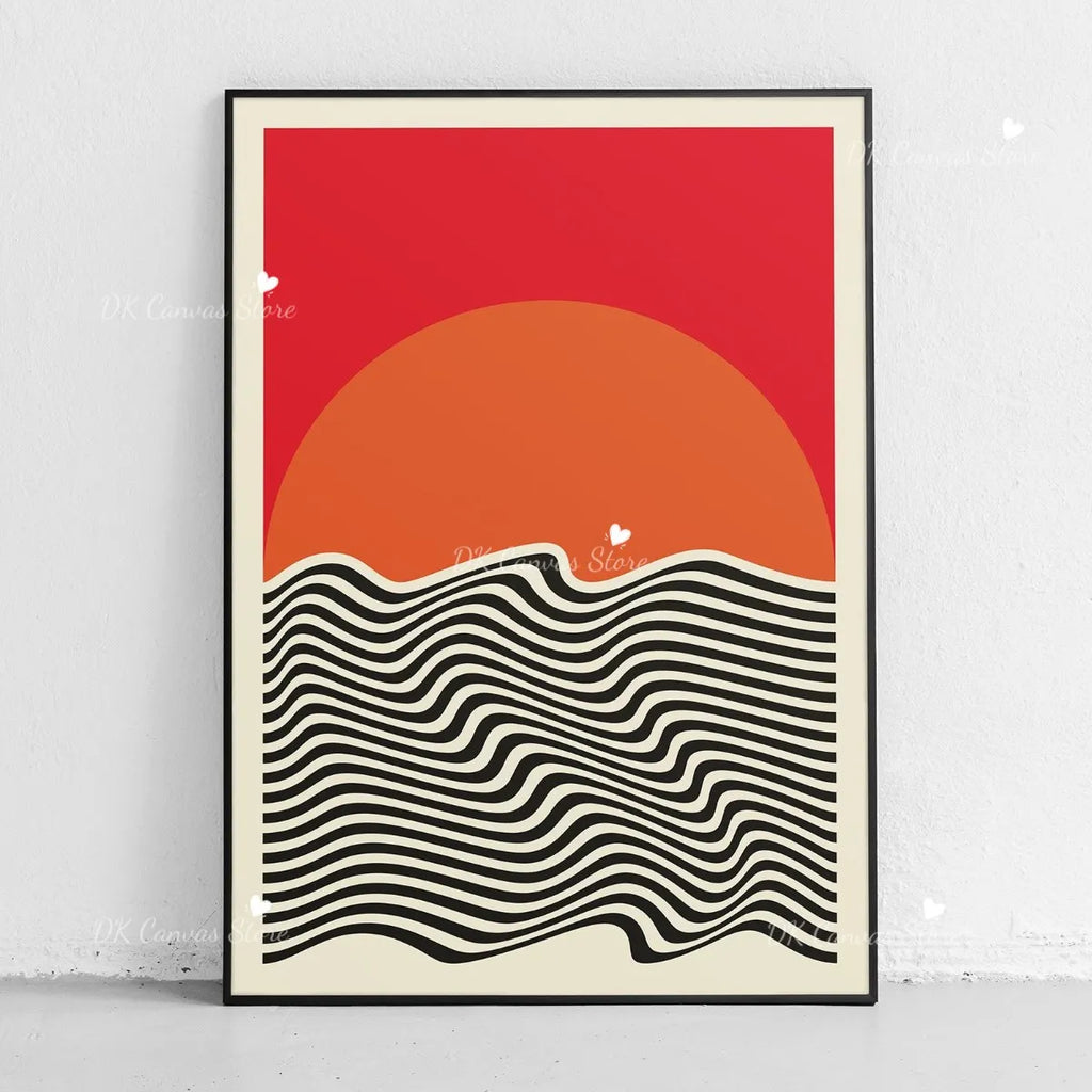 Toile imprimée Mont Fuji abstrait — art mural japandi - Nesty (vue 26)
