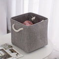 Boîte de rangement pliable en lin pour vêtements (vue 5) - Nesty