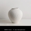 Vase en céramique blanche, style wabi-sabi (vue 7) - Nesty