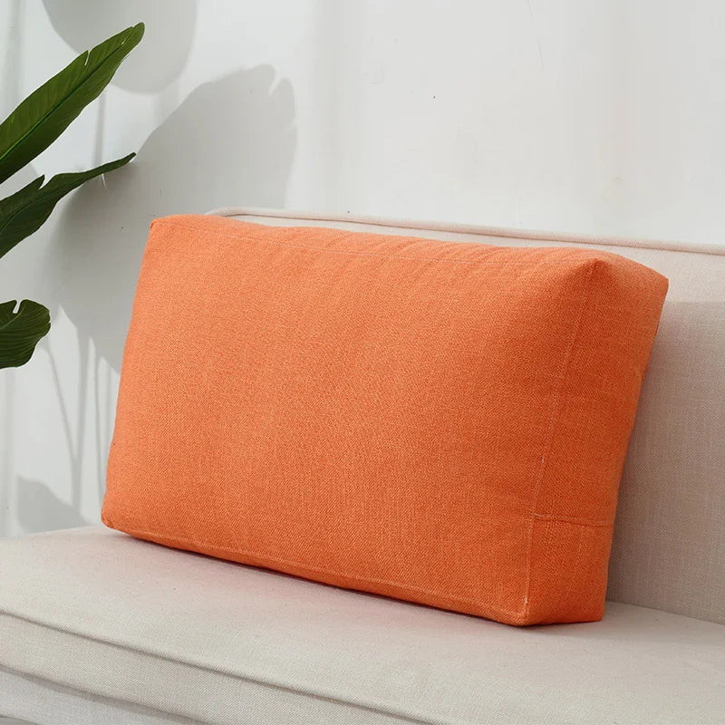 Housse de coussin rectangulaire en coton et lin Nesty - Style nordique uni (vue 10)