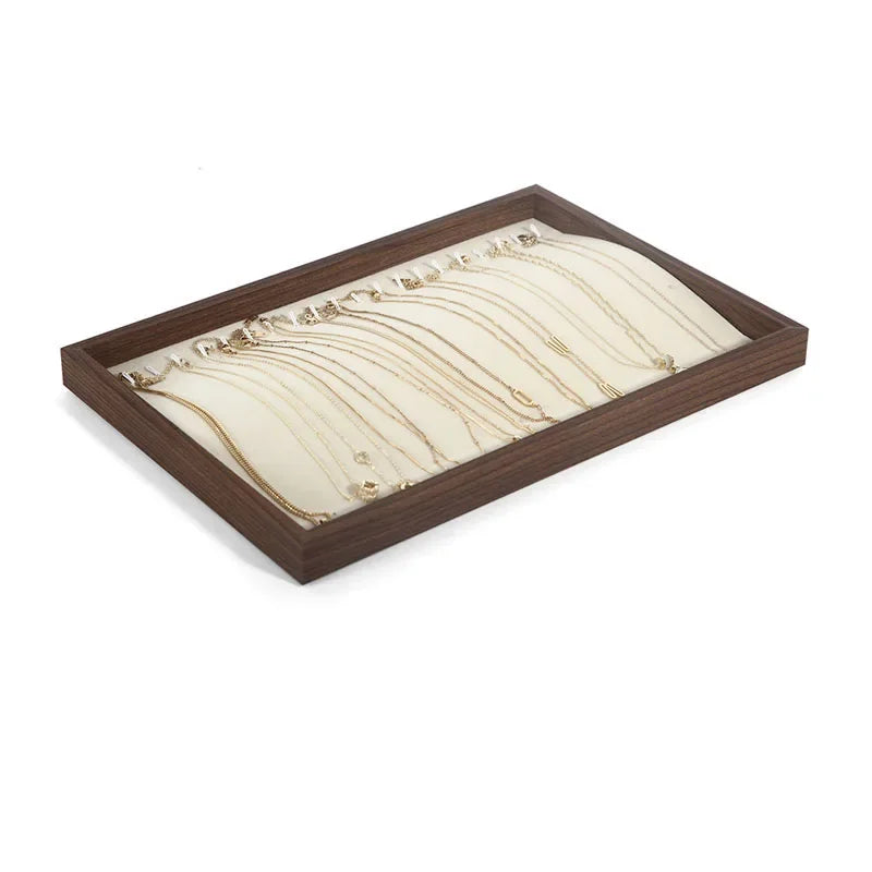Plateau vide-poche en bois façon noyer (vue 12) - Nesty