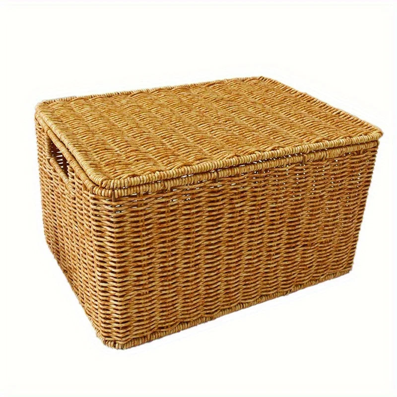 Panier de rangement tressé avec couvercle - Nesty (vue 6)