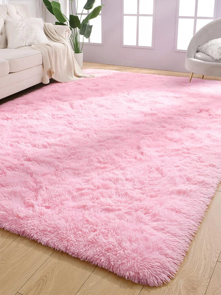 Grand tapis moelleux blanc pour salon et chambre Nesty (vue 12)