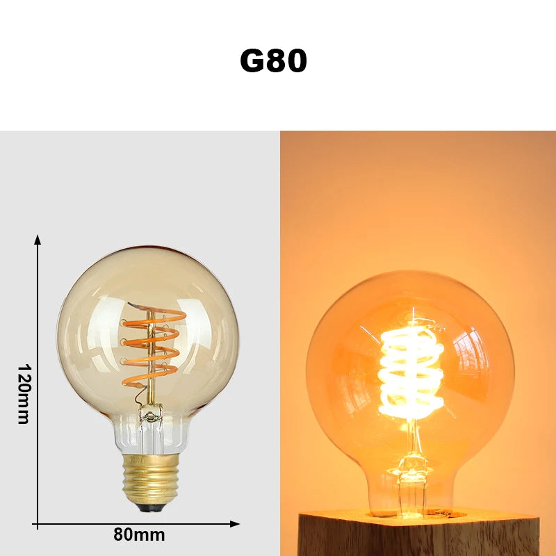 Ampoule LED Edison vintage Nesty - Filament rétro E27 à lumière chaude (vue 11)
