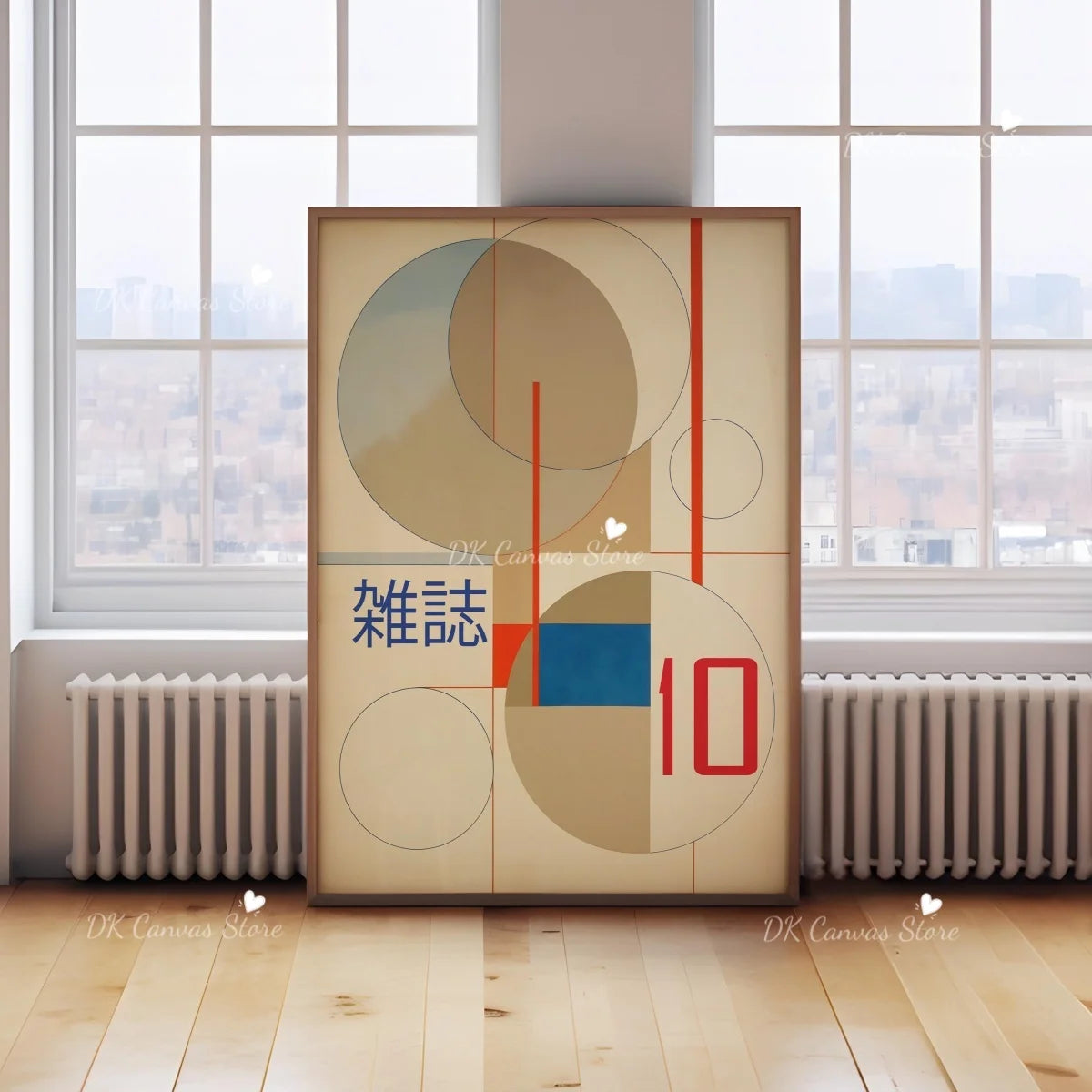 Toile imprimée grue japonaise Nesty - Art mural vintage (vue 16)