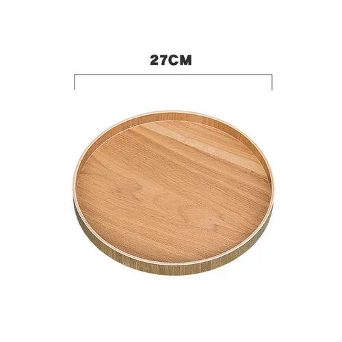 Plateau rond en bois — style japonais (vue 9) - Nesty