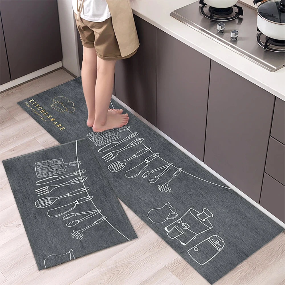 Tapis de chevet long en acrylique Nesty - Uni et absorbant (vue 20)