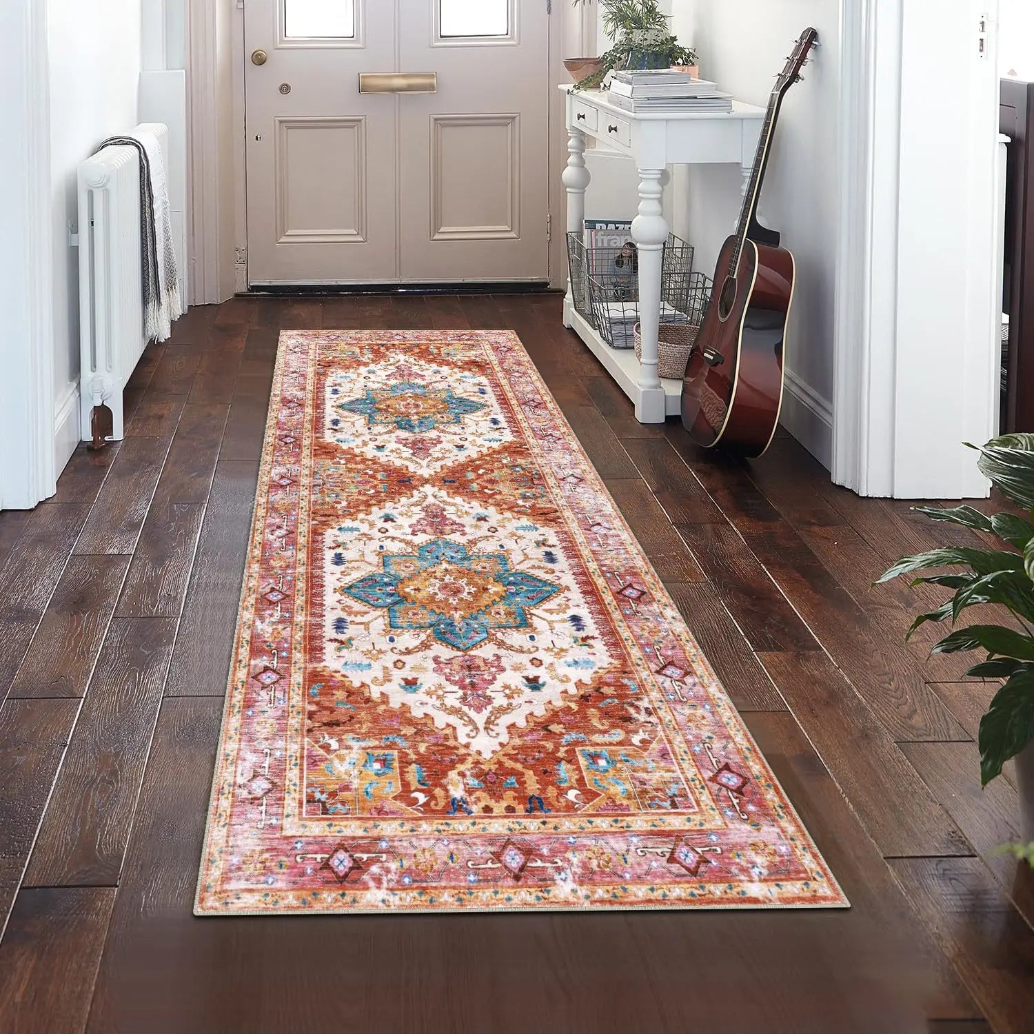 Tapis de couloir style persan Nesty - Chemin de couloir antidérapant (vue 7)