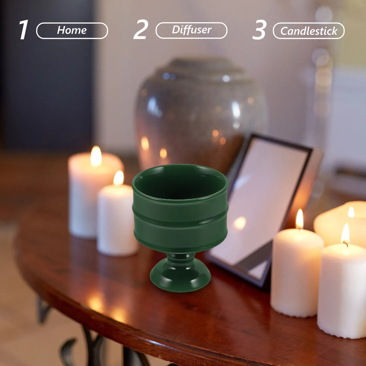Plateau brûle-encens en céramique, style spa (vue 6) - Nesty