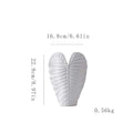 Vase en porcelaine texturé feuille cœur, finition mate (vue 7) - Nesty