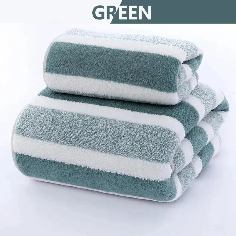 Duo de serviettes de bain épaisses — 700 g/m², lui & elle - Nesty (vue 10)