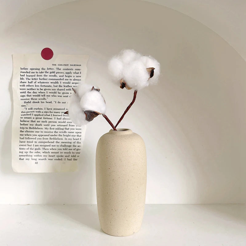 Vase en céramique blanc, style nordique épuré - Nesty (vue 4)