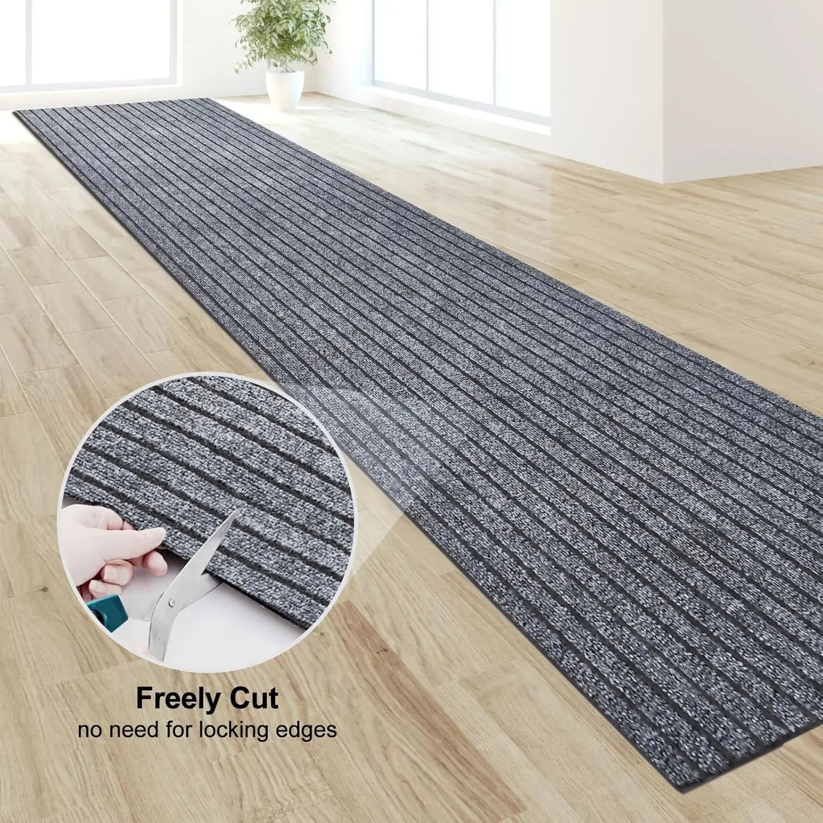Tapis de cuisine antidérapant à rayures, coupe sur mesure - Nesty (vue 2)