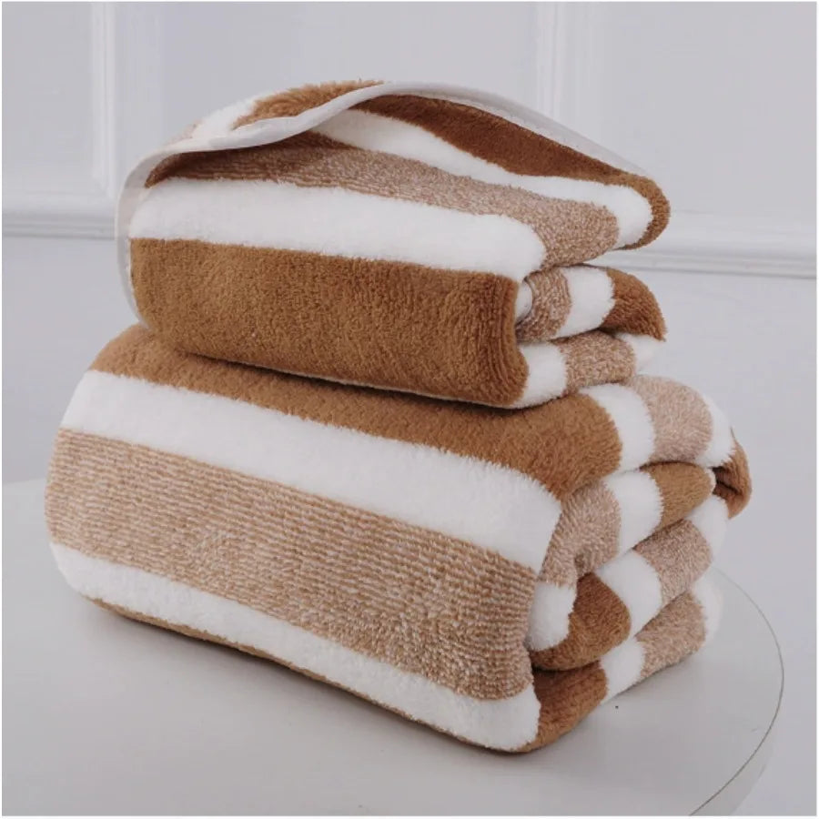Duo de serviettes de bain — lui & elle, coton polyester - Nesty (vue 12)