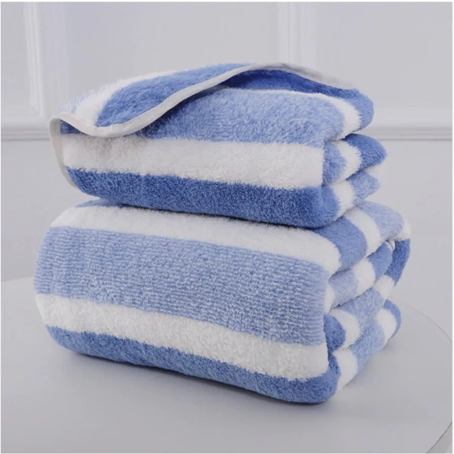 Duo de serviettes de bain — lui & elle, coton polyester - Nesty (vue 11)