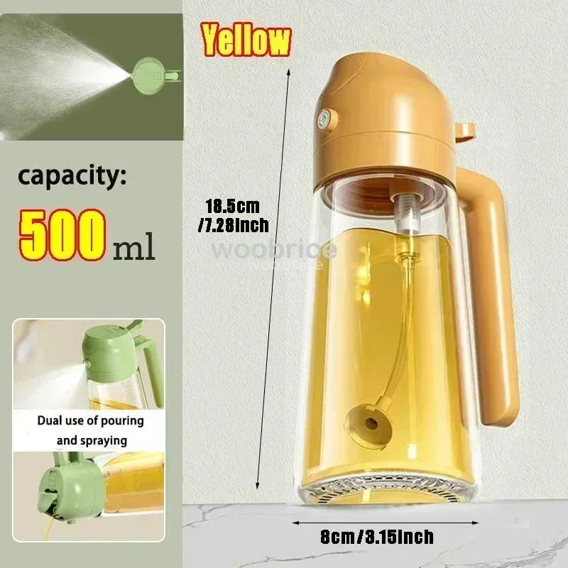Flacon vaporisateur et verseur d'huile en verre, 500 ml - Nesty (vue 16)