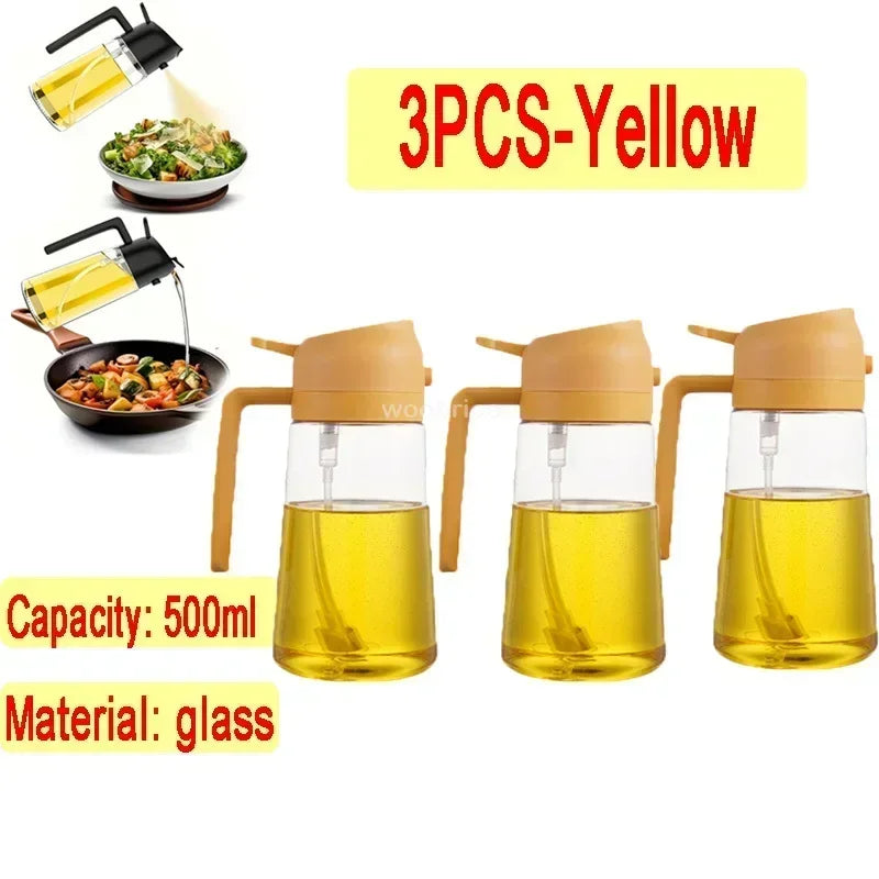 Flacon vaporisateur et verseur d'huile en verre, 500 ml - Nesty (vue 28)