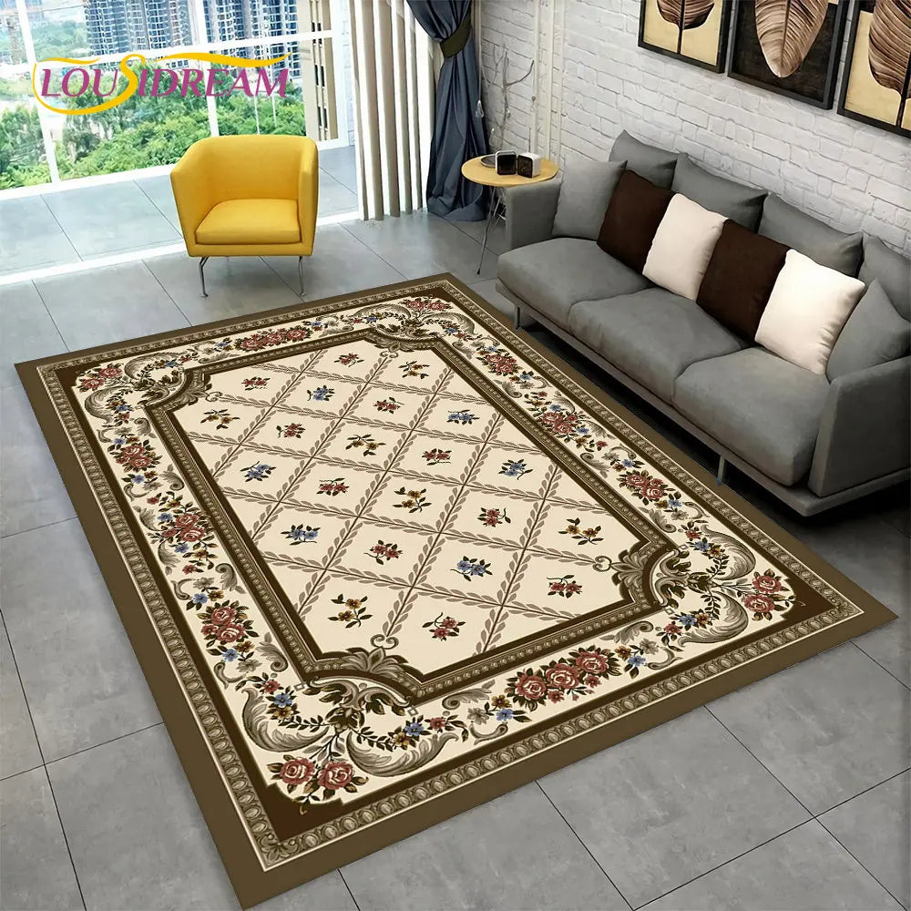 Tapis bohème multicolore pour salon et chambre Nesty (vue 8)