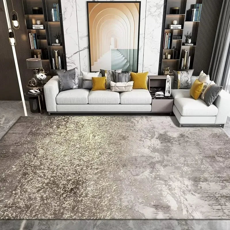 Tapis à motif géométrique sans peluches pour salon - Nesty (vue 5)