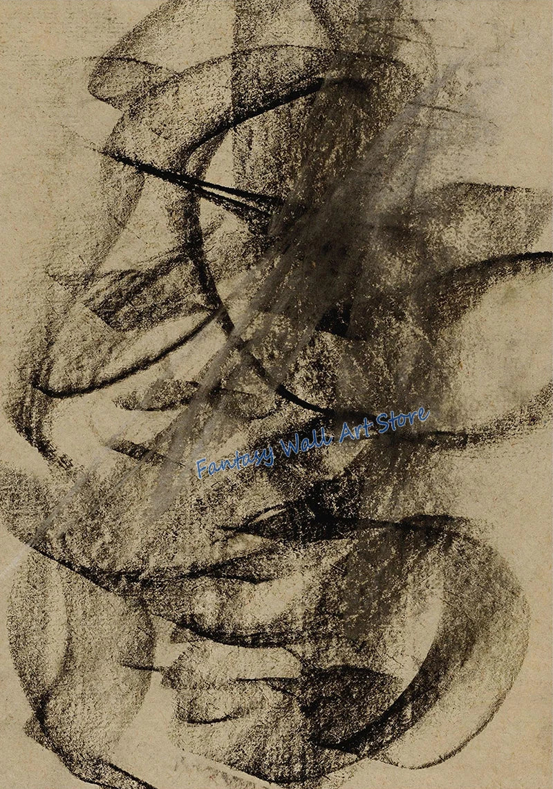 Toile imprimée abstraite terreuse Nesty - Art mural wabi-sabi (vue 18)