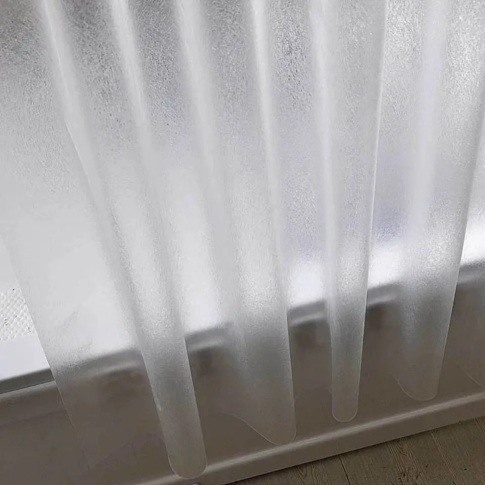 Rideau de douche translucide dépoli — PEVA imperméable, plusieurs tailles - Nesty (vue 3)