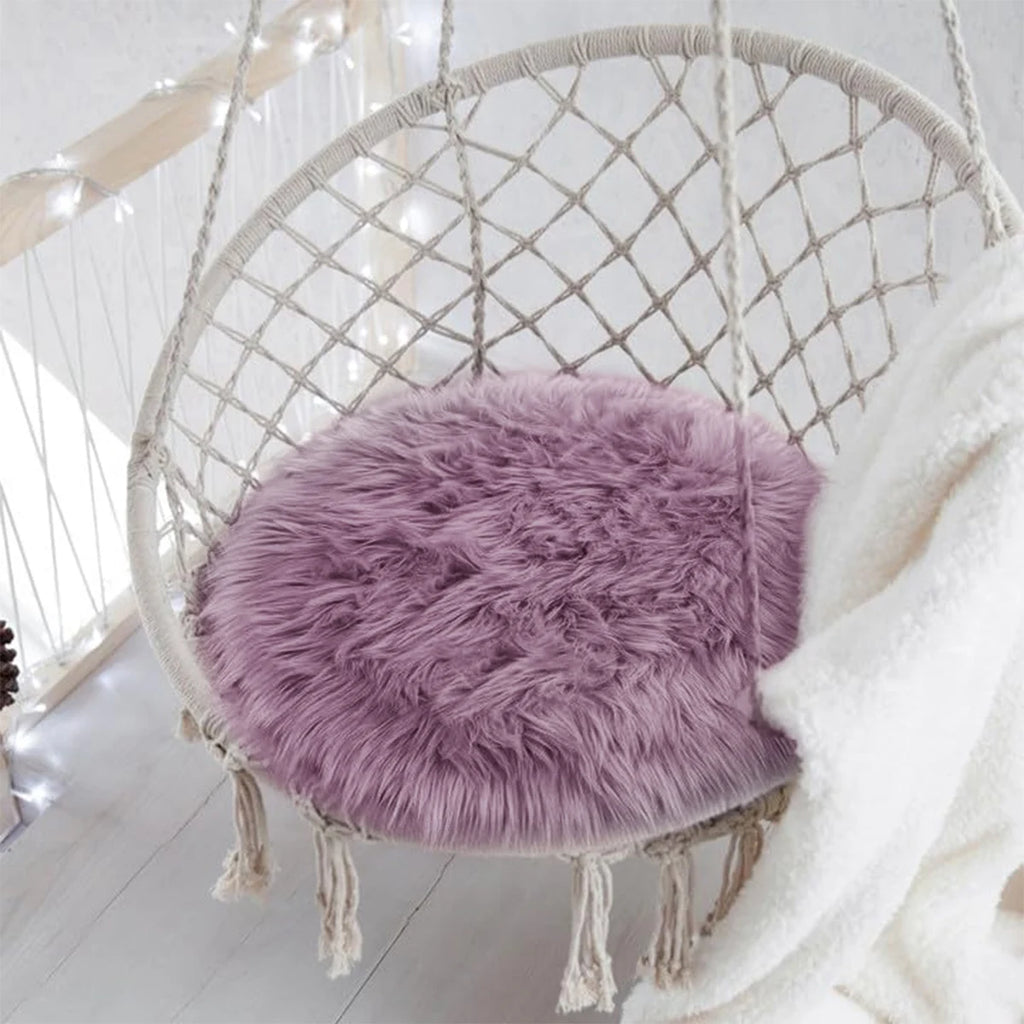 Petit tapis rond moelleux — plusieurs coloris (vue 8) - Nesty