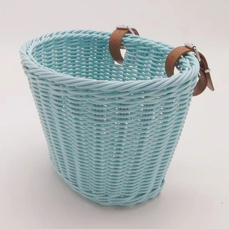 Panier de rangement tressé effet rotin, plastique multi-usages - Nesty (vue 12)