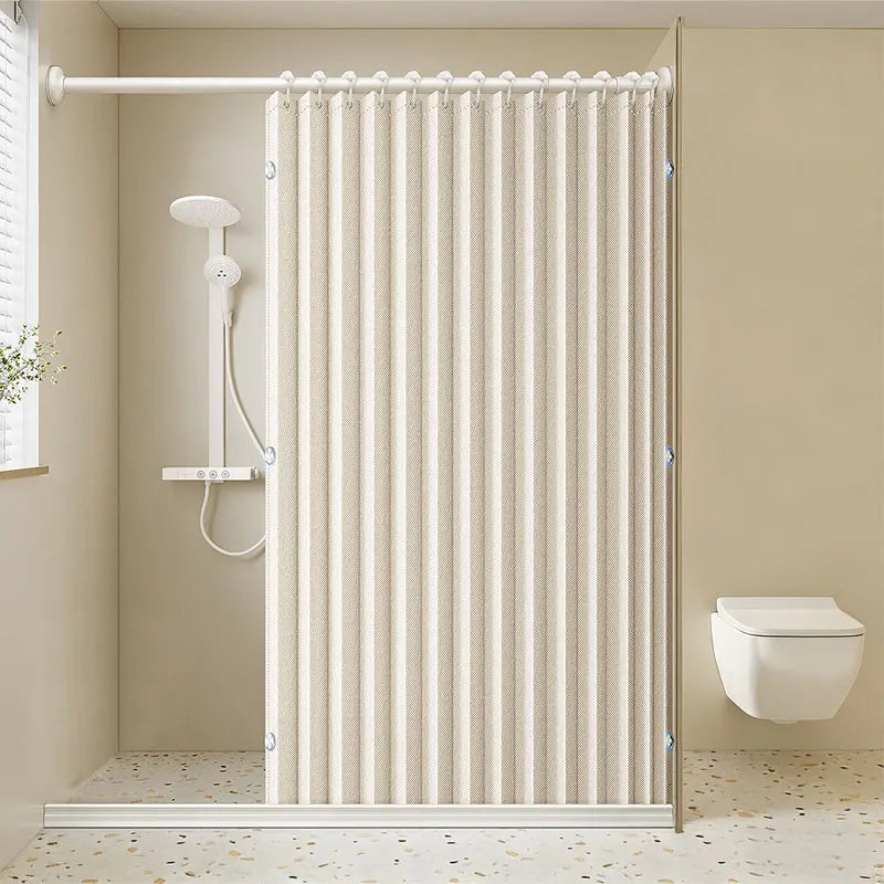 Rideau de douche pliable aimanté — cloison sans perçage - Nesty (vue 2)