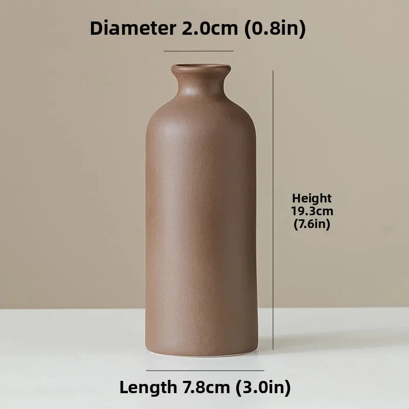Vase en céramique blanc — style nordique minimaliste (vue 7) - Nesty