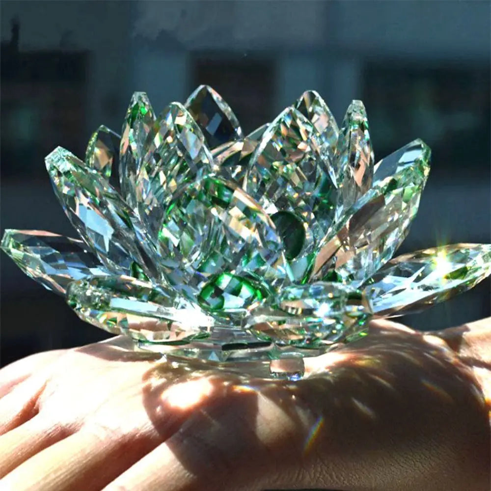 Fleur de lotus en cristal Nesty - Objet feng shui pour une décoration apaisante (vue 5)