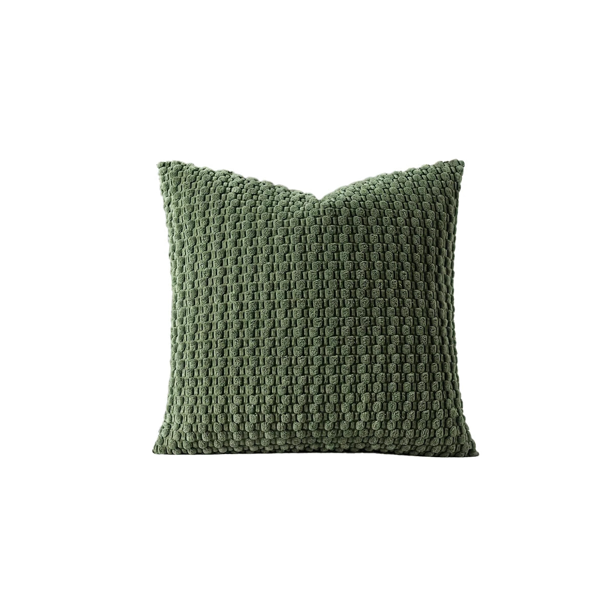 Housse de coussin réversible en velours côtelé Nesty - Carré, ton neutre (vue 13)