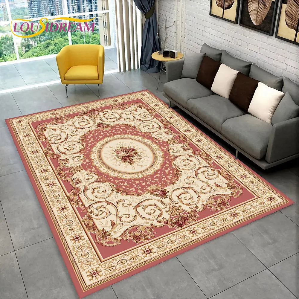 Tapis bohème multicolore pour salon et chambre Nesty (vue 9)