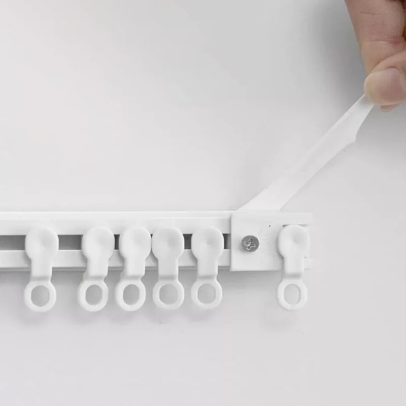 Rail de rideau autocollant Nesty - Glissière sans perçage pour fenêtre (vue 8)