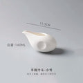 Petit pot à lait en céramique blanche avec anse (vue 8) - Nesty