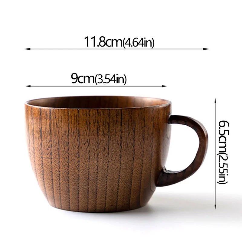 Tasse en bois avec anse Nesty - Modèle artisanal (vue 13)