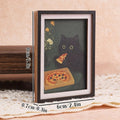 Magnet frigo cadre photo Nesty - Motif chat et pizza pour la cuisine (vue 6)