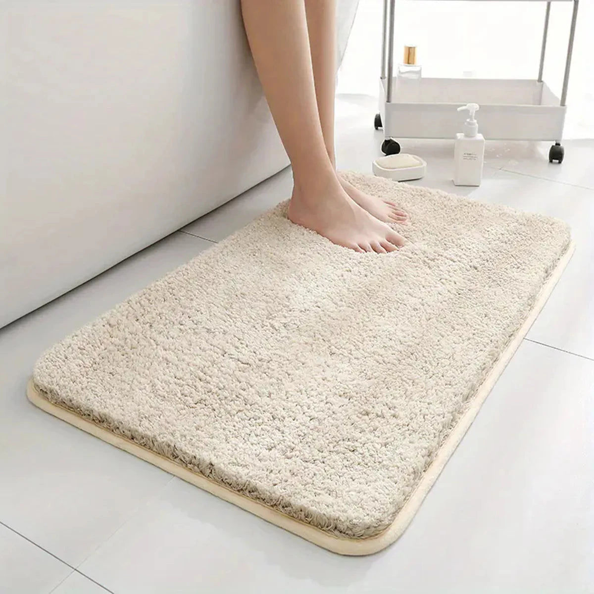 Tapis de bain absorbant Nesty - Antidérapant pour cheveux longs (vue 7)
