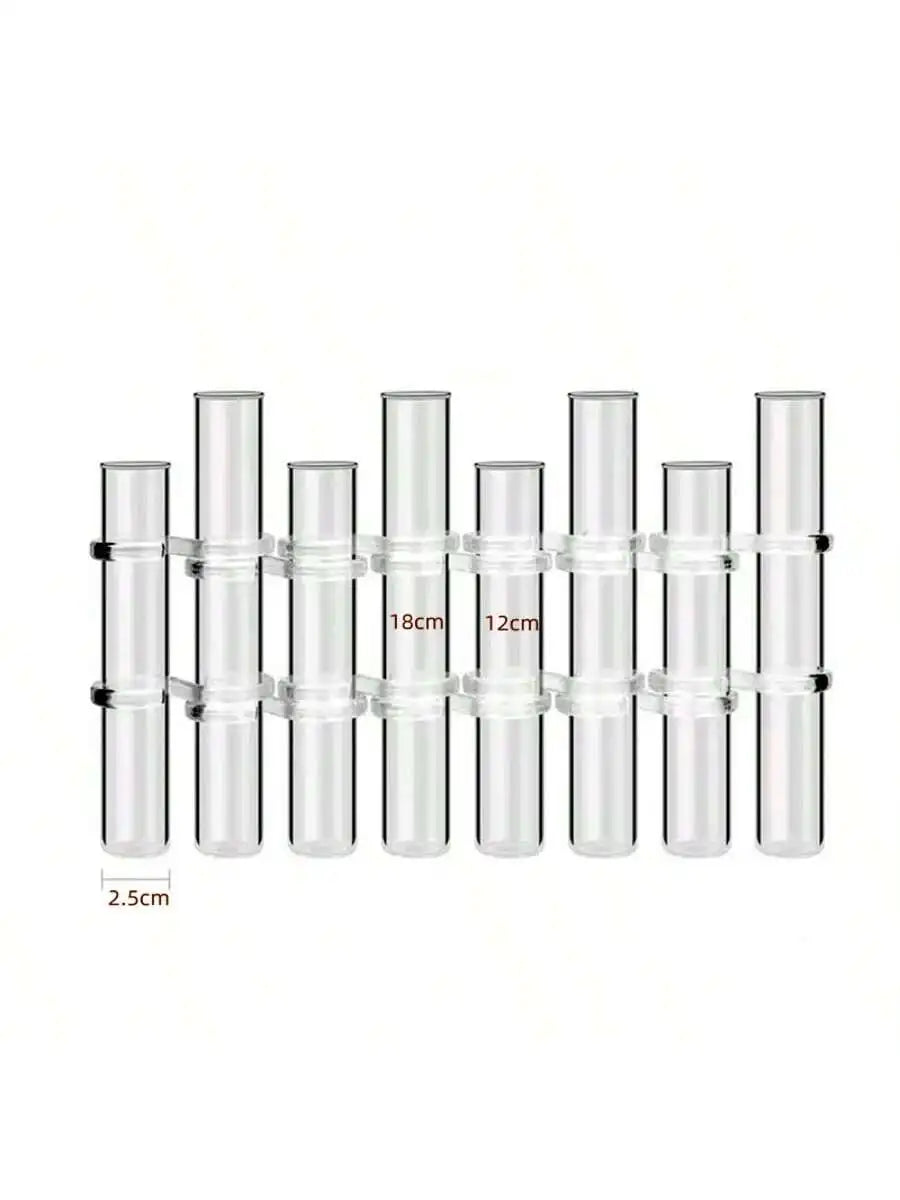 Vase suspendu en verre pour bouturage, lot de tubes transparents (vue 5) - Nesty