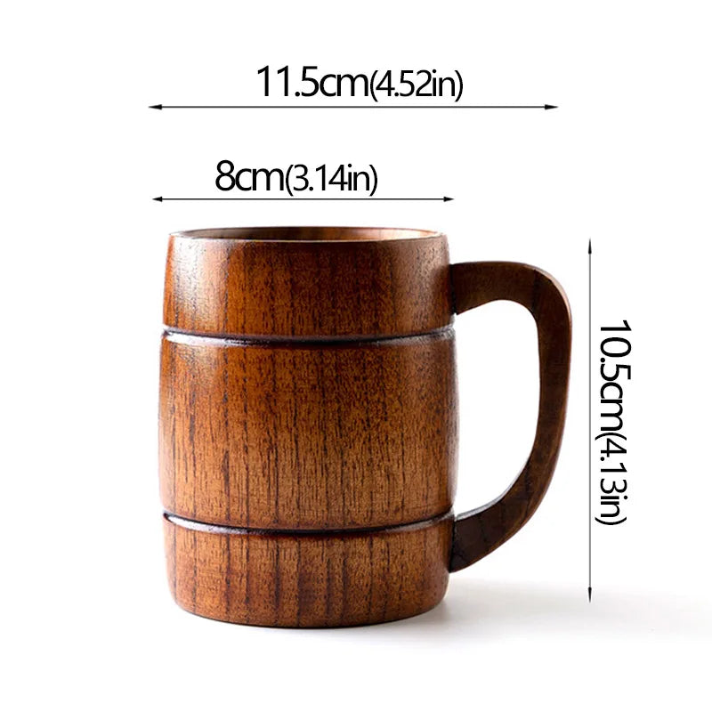 Tasse en bois avec anse Nesty - Modèle artisanal (vue 12)
