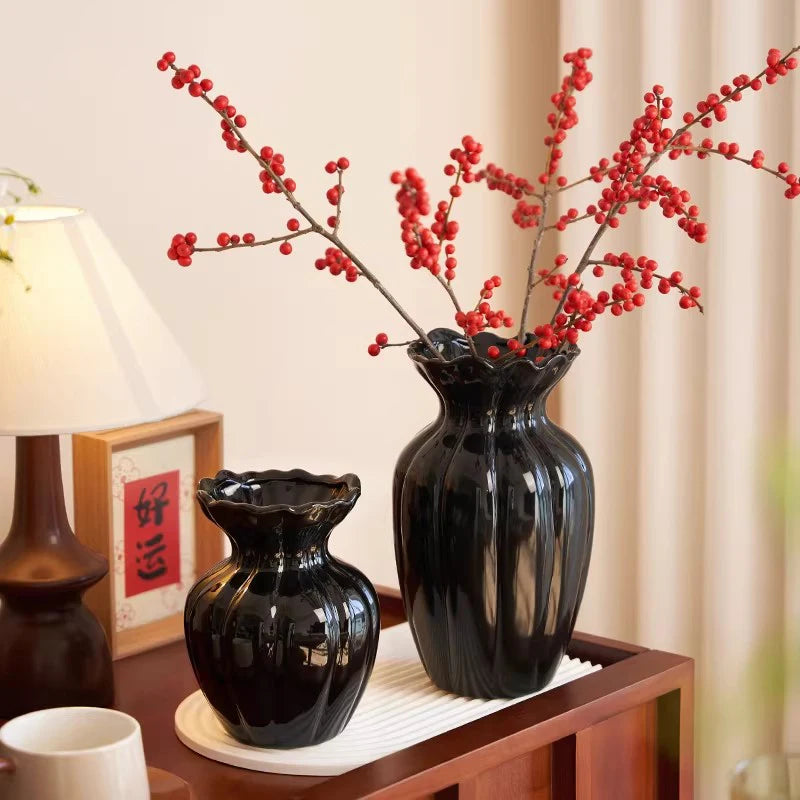 Vase en céramique crème, style français - Nesty (vue 3)