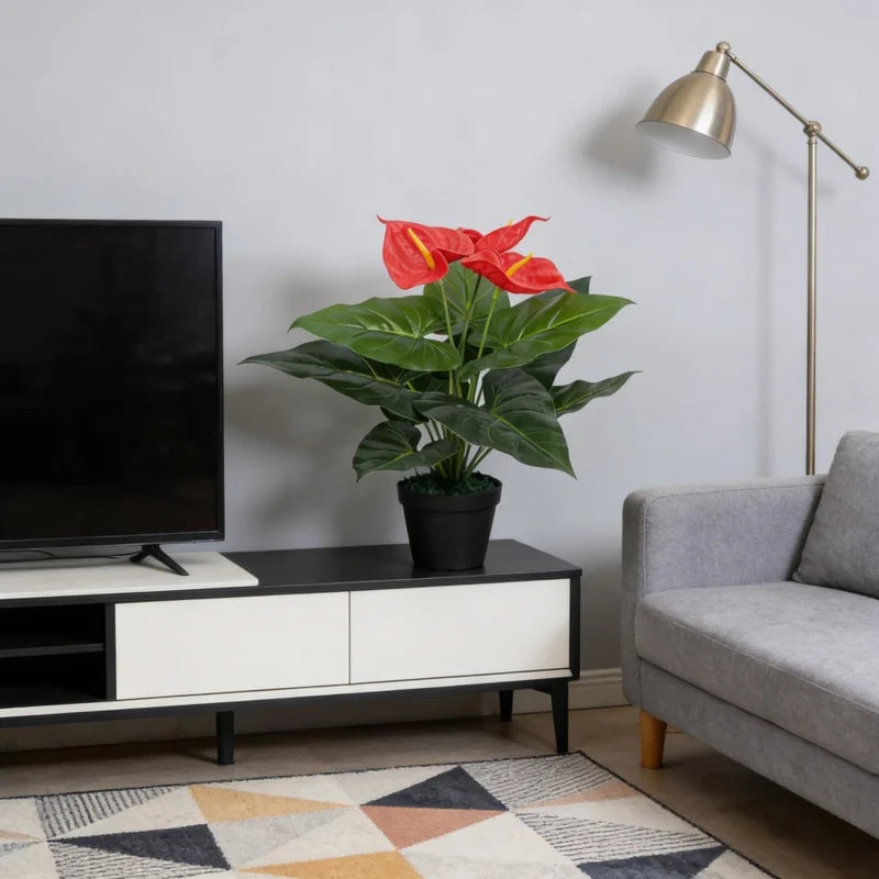 Plante artificielle décorative à fleurs, 45 cm avec éclairage - Nesty (vue 6)