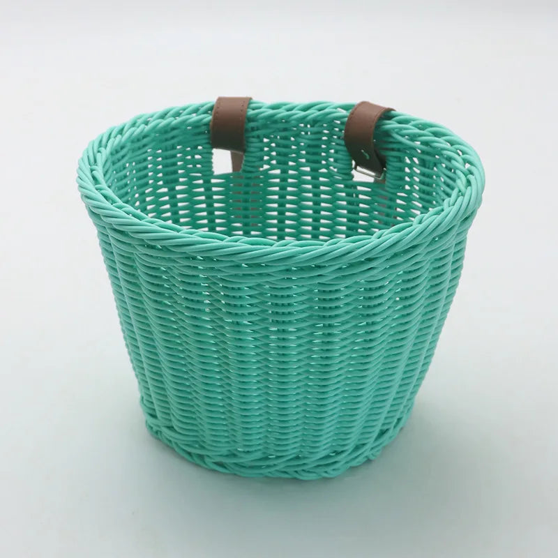 Panier de rangement tressé effet rotin, plastique multi-usages (vue 6) - Nesty