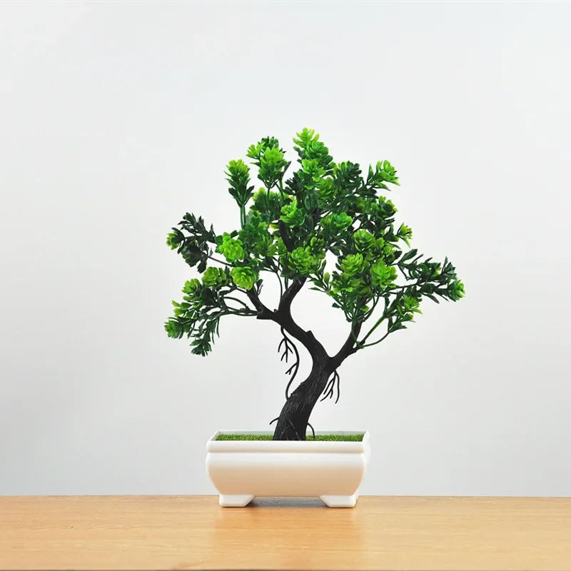 Bonsaï artificiel en pot Nesty - Petit arbre pour maison et jardin (vue 13)