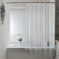 Rideau de douche translucide dépoli — PEVA imperméable, plusieurs tailles - Nesty (vue 1)