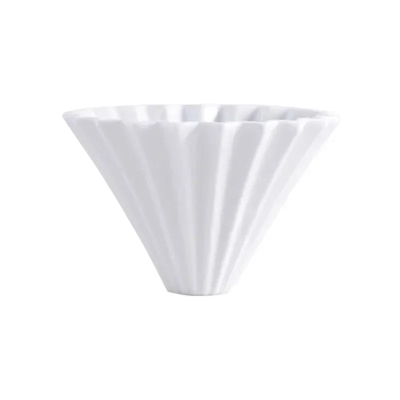 Set dripper à café en céramique avec pichet en verre (vue 5) - Nesty