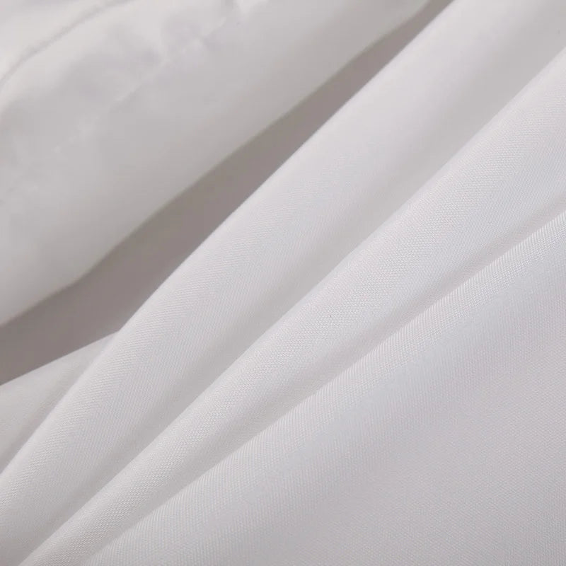 Rideau de douche blanc avec crochets — teinte unie imperméable - Nesty (vue 4)