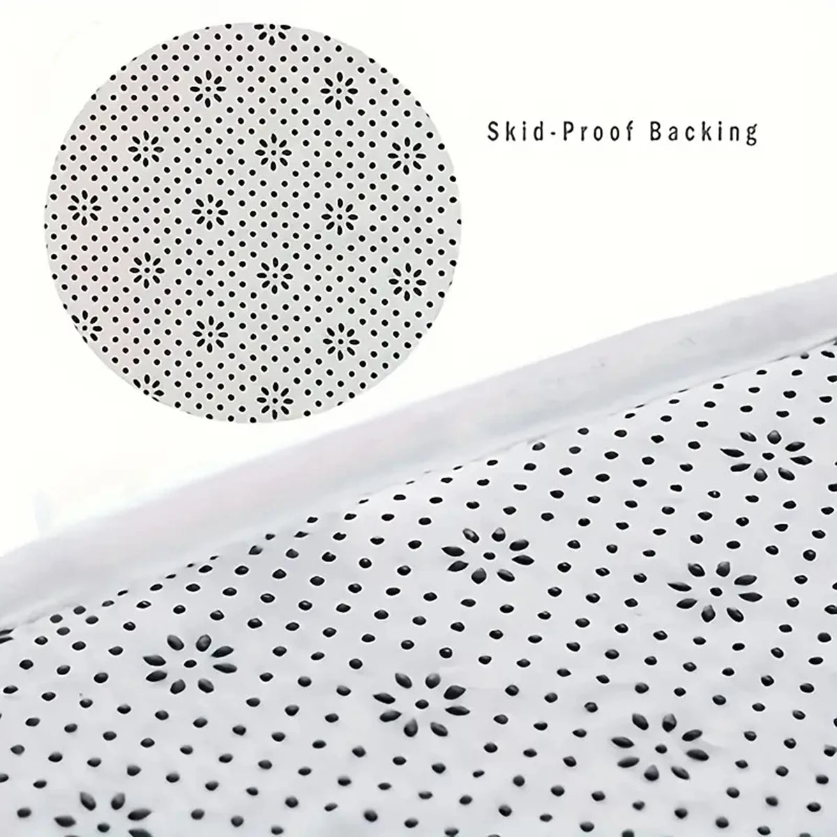 Tapis de bain absorbant Nesty - Gros plan sur l'envers antidérapant