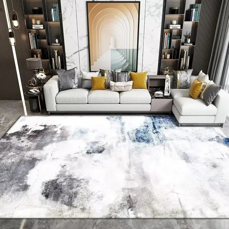 Tapis à motif géométrique sans peluches pour salon - Nesty (vue 2)