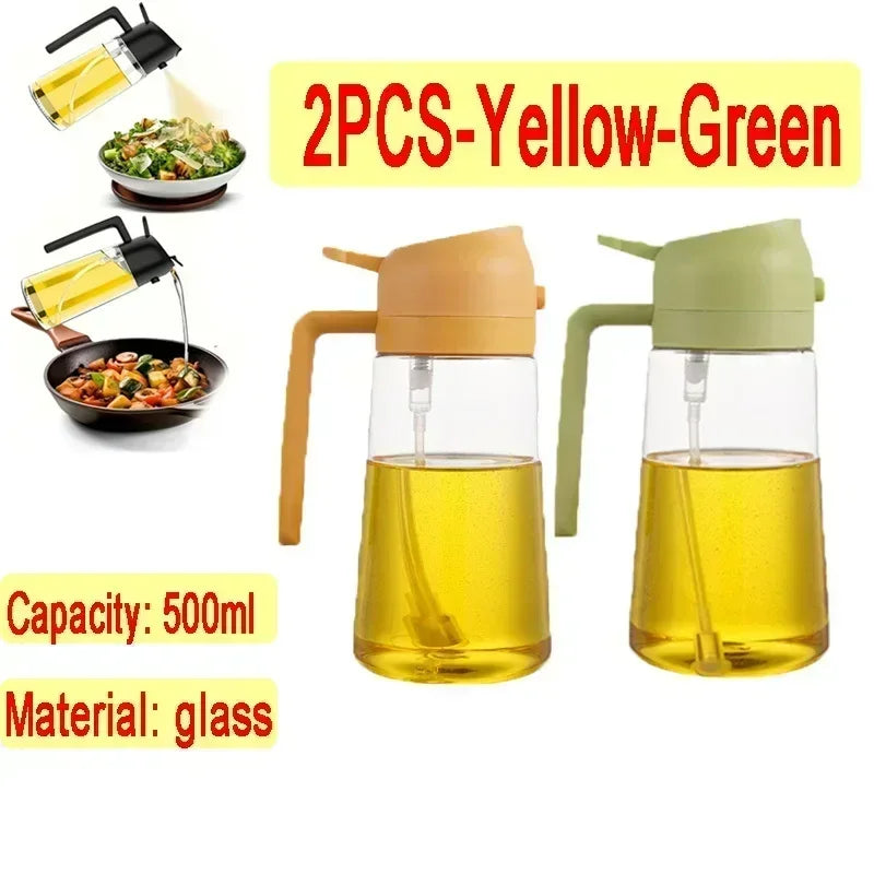 Flacon vaporisateur et verseur d'huile en verre, 500 ml - Nesty (vue 20)